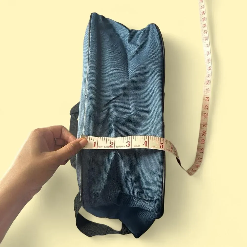 Vintage Blue 90s Laptop Bag/ Messenger Bag/ Backpack with Adjustable Strap